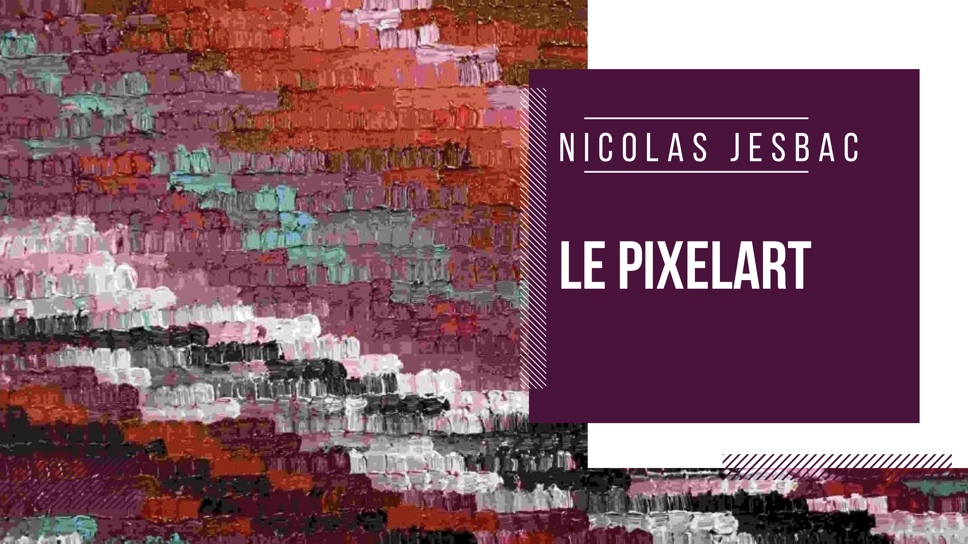 Découvrez l'univers captivant du pixelart de Nicolas Jesbac, où la fusion du réel et du virtuel crée une expérience artistique unique. FRAME ART